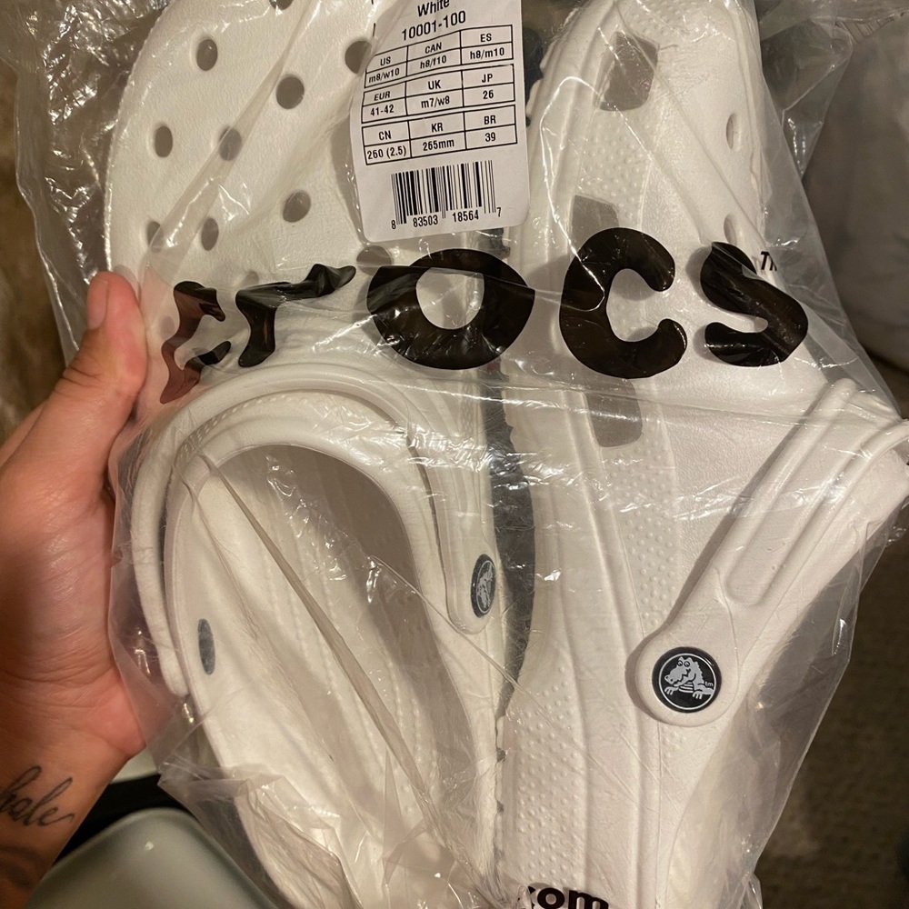 White crocs